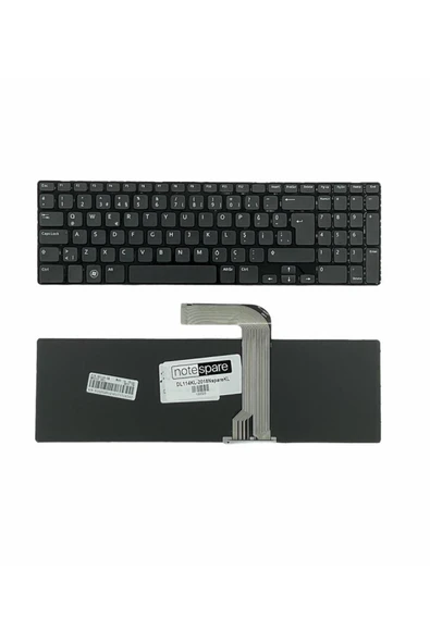 Dell ile Uyumlu Inspiron N5110-B43B45, N5110-B43F33, N5110-B43F45 Notebook Klavye Siyah TR ürün görseli 1