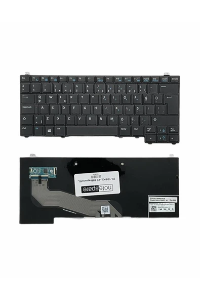 Dell ile Uyumlu 0M7MRY/M7MRY, 0XNDHG/XNDHG, 0Y4H14/Y4H14 Notebook Klavye Siyah TR ürün görseli 1