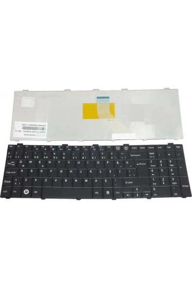 Fujitsu Siemens ile Uyumlu MP-09R76003D85, V126946CK1 Notebook Klavye Siyah TR ürün görseli 1