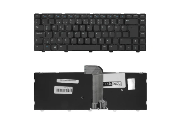 Dell Uyumlu Inspiron 14R-3437, 14R-3660, 14R-5421, 14R-5437, 15z-5523 Klavye TR Siyah ürün görseli 1