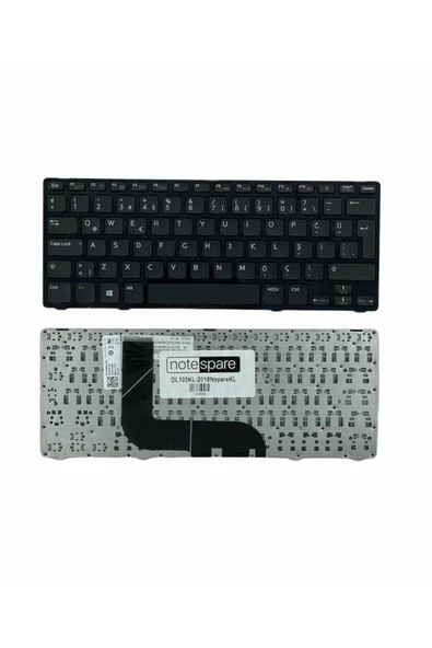 Dell ile Uyumlu Inspiron 14z-5423, 14z-3360, 13z-5323 Notebook Klavye Siyah TR ürün görseli 1