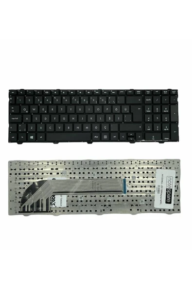 Hp ile Uyumlu Probook 4540s H5V02ES, 4545s H5L65ES, 4740s B6N05EA Notebook Klavye Siyah TR ürün görseli 1