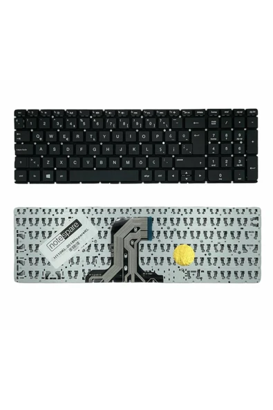 HP Uyumlu 250 G4 (N0Z94EA), 250 G4 (N0Z95EA), 250 G4 (N0Z99EA) Klavye Siyah TR ürün görseli 1