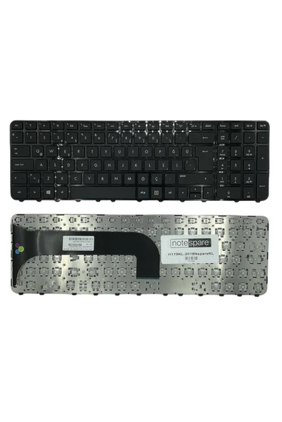 Hp ile Uyumlu Envy m6-1000, m6-1100, m6-1200 Notebook Klavye Siyah TR ürün görseli 1