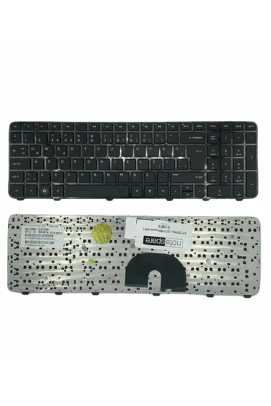 Hp ile Uyumlu Pavilion dv6-6b05et, dv6-6b05st, dv6-6b06et, dv6-6b06st Notebook Klavye Siyah TR ürün görseli 1