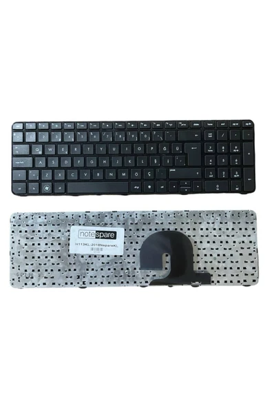 Hp ile Uyumlu Pavilion DV7-4100ST, DV7-5000, DV7-5000ET Notebook Klavye Siyah TR ürün görseli 1