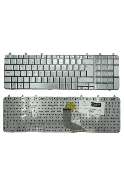 Hp ile Uyumlu Pavilion DV7-1014ET, DV7-1015ET, DV7-1016NR, DV7-1017ET Notebook Klavye Gümüş Gri TR ürün görseli 1