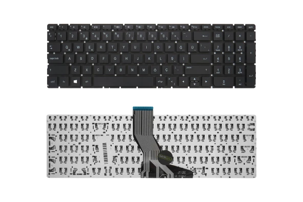 HP Uyumlu Pavilion 15-ab101nt (N7K16EA), 15-ab102nt (N9S79EA) Klavye TR Siyah - Küçük Enter ürün görseli 1