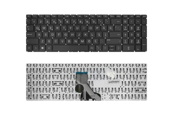 HP Uyumlu 15-cx0030nt (5QX68EA), 15-cx0031nt (5XW77EA) Klavye TR Siyah ürün görseli 1