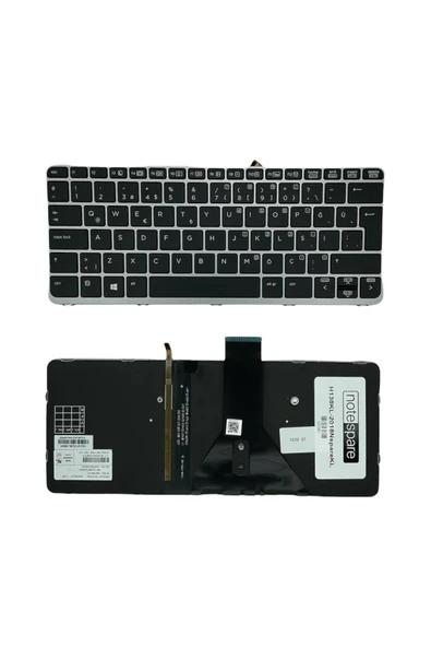 Hp Uyumlu EliteBook Folio 1020 G1 (N6P97EA), 1020 G1 (N6P98EA) Işıklı Klavye Siyah TR ürün görseli 1