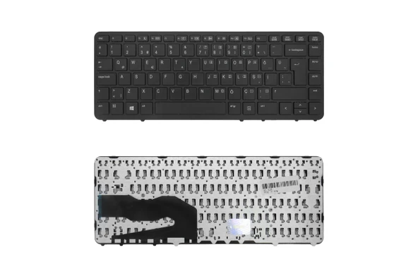 HP Uyumlu EliteBook 850 G1 (F1N40EA), 850 G1 (F1N73EA) Klavye TR Siyah Çerçeveli ürün görseli 1