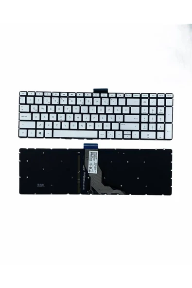 HP Uyumlu 15s-eq3000nt, 15s-eq3001nt, 15s-eq3002nt, 15s-eq3004nt Klavye TR Işıklı Gümüş Gri ürün görseli 1