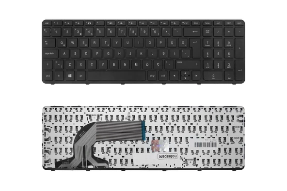 Hp Uyumlu 15-R021ST, 15-R022ST, 15-R031ST, 15-R100NT Klavye TR Siyah ürün görseli 1