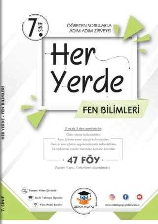 7.Sınıf Her Yerde Fen Bilimleri 47 Föy Zeka Küpü ürün görseli 1