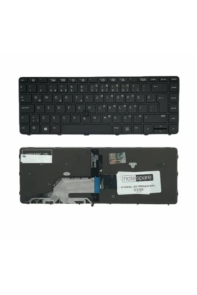 HP Uyumlu ProBook 440 G3 (1LU07ES), 440 G3 (2LB47ES), 440 G3 (54Z17ES) Işıklı Klavye Siyah TR ürün görseli 1