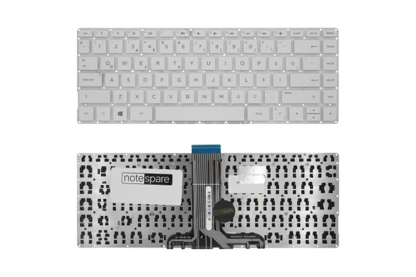 Hp Uyumlu X360 13-S 926601-001, 926601-141 Klavye TR Beyaz - Küçük Enter ürün görseli 1