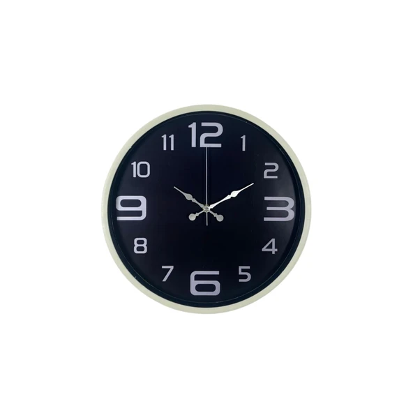 Krem Standart 36 Cm Duvar Saati - Resim 3