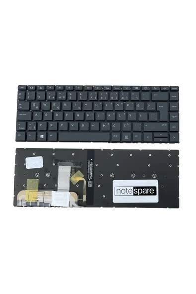 Hp Uyumlu EliteBook x360 1040 G5 Işıklı Klavye Siyah TR ürün görseli 1
