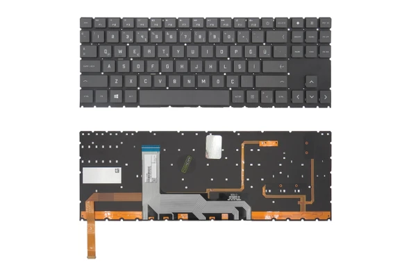 HP Uyumlu OMEN Gaming 16-wf1015nt (9J2A7EA) Klavye TR Işıklı - RGB Aydınlatma ürün görseli 1