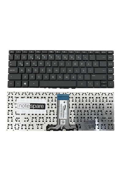 Hp ile Uyumlu Pavilion 14-al104nt (Y7Y47EA) Notebook Klavye Siyah TR Küçük Enter Versiyon ürün görseli 1