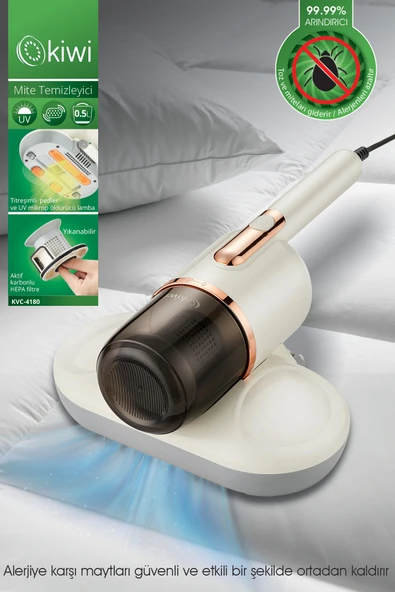 Kiwi Kvc-4180 UV Işıklı Bakteri ve Mayt Öldürücü Yastık, Yatak Süpürgesi ürün görseli 1
