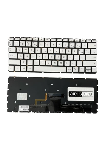 Hp ile Uyumlu 909620-001, 909620-141 Klavye Işıklı Gümüş Gri TR ürün görseli 1