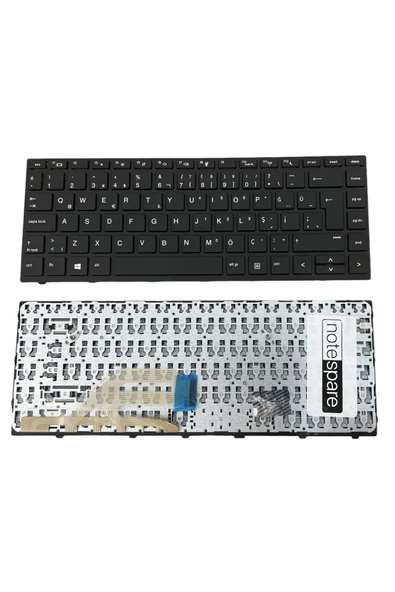 Hp Uyumlu ProBook x360 440 G1 (10R52EA) Klavye Siyah TR Çerçeveli ürün görseli 1