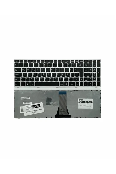 Lenovo Uyumlu G50-30 Type 80G0, G50-45 Type 20375 Klavye TR Gümüş Gri ürün görseli 1