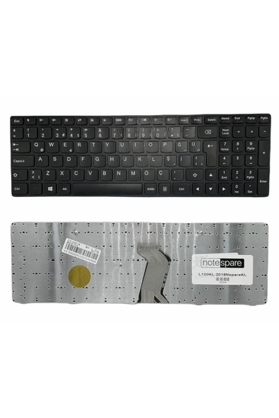 Lenovo ile Uyumlu G510 59-415872, G510 59-431906 Notebook Klavye Siyah TR ürün görseli 1