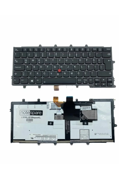 Lenovo Uyumlu ThinkPad X270 20K60014TX, X270 20K60017TX Işıklı Klavye Siyah TR ürün görseli 1