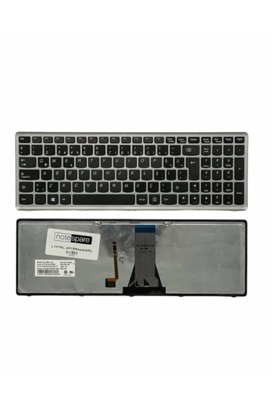 Lenovo Uyumlu V-1365200K1-TR, V-136520QK1-TR, V-211020AS1 Klavye TR Işıklı Gümüş Gri ürün görseli 1