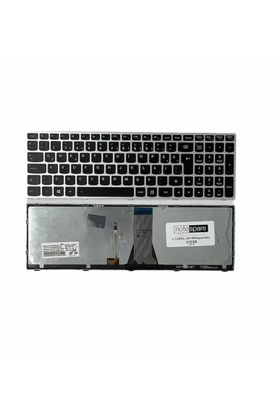 Lenovo Uyumlu IdeaPad 305-15IHW Type 20596, 305-15IHW Type 80NH0011TX Klavye TR Işıklı Gümüş Gri ürün görseli 1
