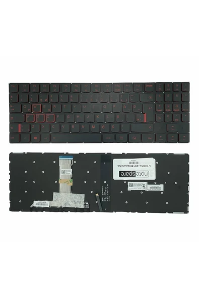 Lenovo Uyumlu Legion Y530-15ICH Type 81FV, Y530-15ICH Type 81GT Klavye TR Işıklı Siyah ürün görseli 1