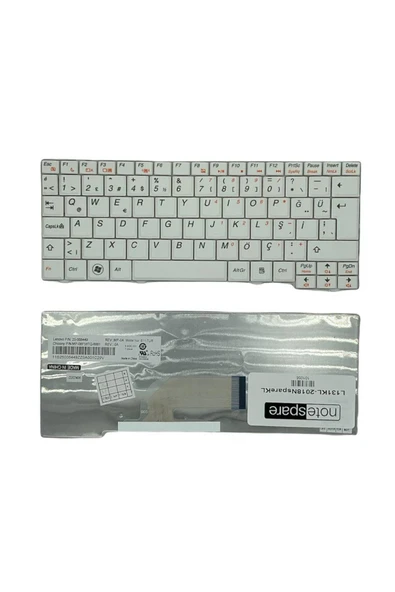 Lenovo Uyumlu IdeaPad S10-2C, S10-3C, S11-US Klavye TR Beyaz ürün görseli 1