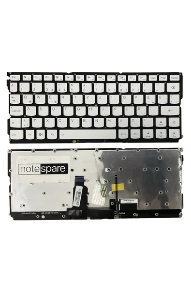Lenovo ile Uyumlu 5CB0K93850, 5CB0K93875 Notebook Klavye Işıklı Gümüş Gri TR ürün görseli 1