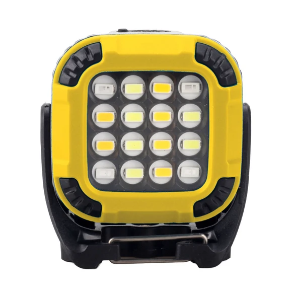PANTHER PT-6217 USB Şarjlı El Feneri 3W 16 SMD Led 500 Lumen Beyaz Sarı Kırmızı Işık SOS Modu Taşınabilir Kamp Feneri ürün görseli 1
