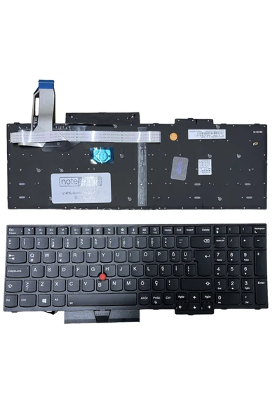 Lenovo Uyumlu ThinkPad E590 20NB006TTX, E590 20NB006UTX Klavye TR Işıklı Siyah Çerçeveli ürün görseli 1