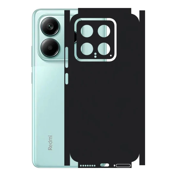 Xiaomi 14 ile Uyumlu 360 Arka Kaplama   Mat Siyah ürün görseli 1