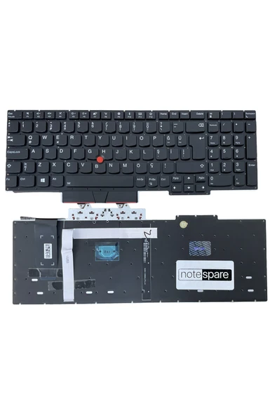 Lenovo Uyumlu ThinkPad E15 20RD007VTX, E15 20RD009ETX Klavye TR Işıklı Siyah ürün görseli 1