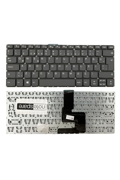 Lenovo Uyumlu V330-14IKB 81B000HHTX, V330-14IKB 81B000HLTX Klavye Füme TR ürün görseli 1