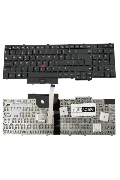 Lenovo Uyumlu ThinkPad P50 Type 20EN, P50 Type 20EQ Klavye Siyah TR Çerçeveli ürün görseli 1