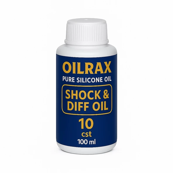 OILRAX PURE SILICONE OIL 10 CST - SHOCK & DIFF OIL 100 ML ürün görseli 1