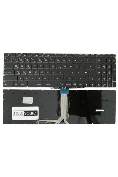 Msi ile Uyumlu GE73 Raider 7RD-011XTR Notebook Klavye Işıklı Siyah TR RGB Kontrollü Versiyon ürün görseli 1