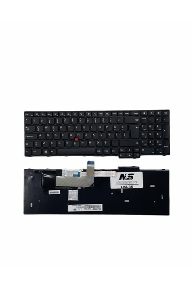 Lenovo ile Uyumlu 01AX651, 01AX610, 01AX160, 01AX679, 01AX235, 01AX195 Notebook Klavye Siyah TR ürün görseli 1