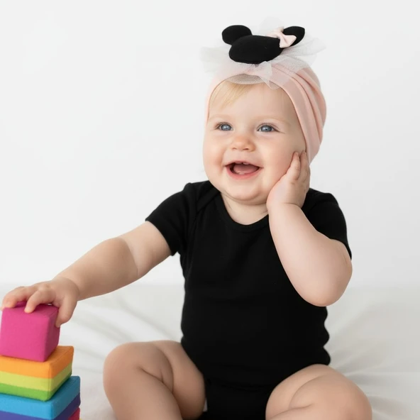 Figürlü Kız Bebek Bere Bone - Resim 6