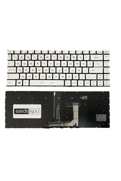 Msi Uyumlu GF63 Thin 12UCX-427XTR Klavye TR Işıklı Gümüş Gri ürün görseli 1