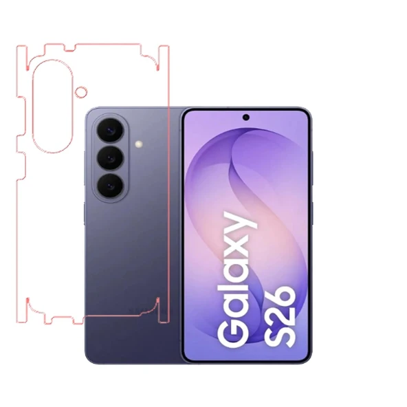 Samsung Galaxy S26 ile Uyumlu 360 Arka Kaplama   Şeffaf ürün görseli 1