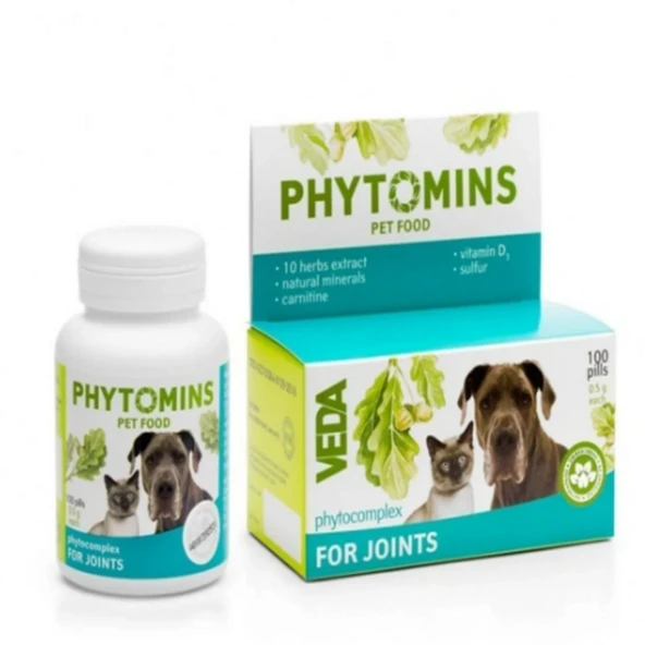 Veda Phytocomplex For Joints 100 Tablet Kedi & Köpek Eklem ve Kıkırdak Vitamini ürün görseli 1