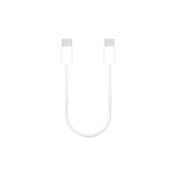 60W Type-C Şarj Kablosu Kısa USB-C to USB-C Data ve Hızlı Şarj Kablosu ürün görseli 1