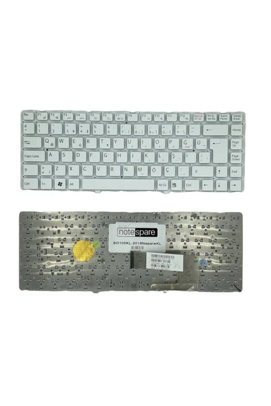 Sony ile Uyumlu 148738521, 148738621, 1-487-387-11 Notebook Klavye Beyaz TR ürün görseli 1